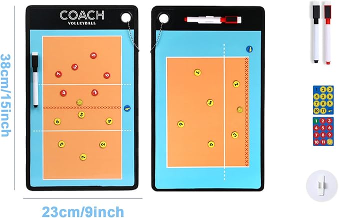 Quadro Tático de Dupla Face Volei