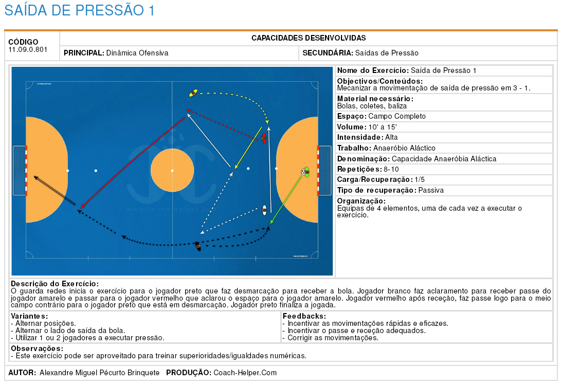 Coleção nº 1  (100 Exercícios - Futsal)